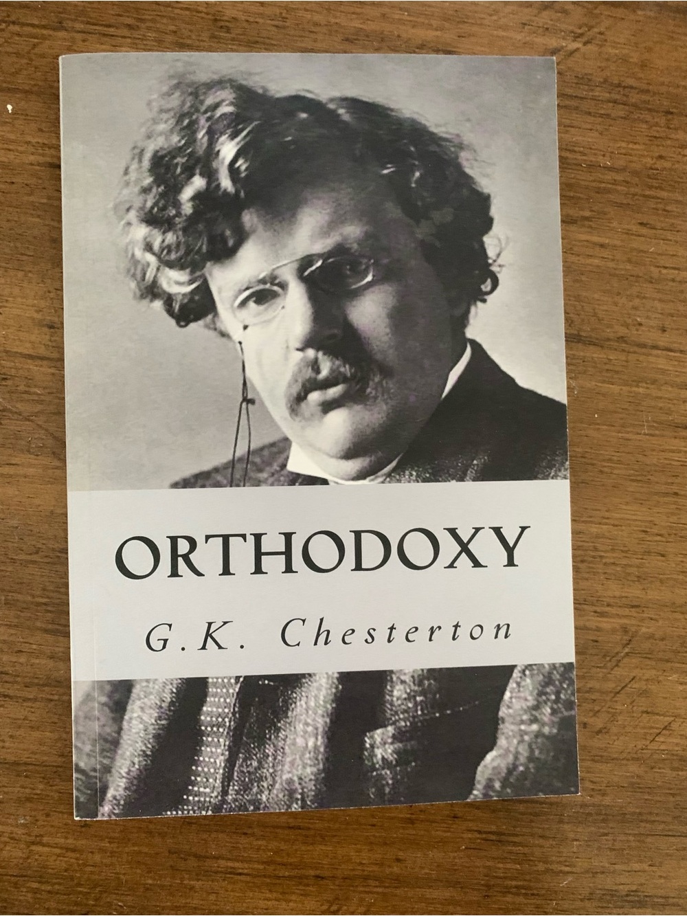 Orthodoxy by G.K. Chesterton — Black & White Cover
